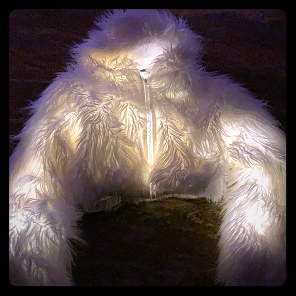 “POLAR BEAR RAVE” Light up Zip up Top